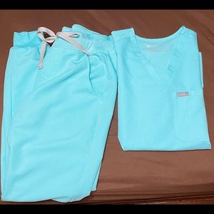 Figs fresh aqua set XS